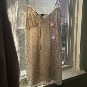 Floral spaghetti strap babydoll dress